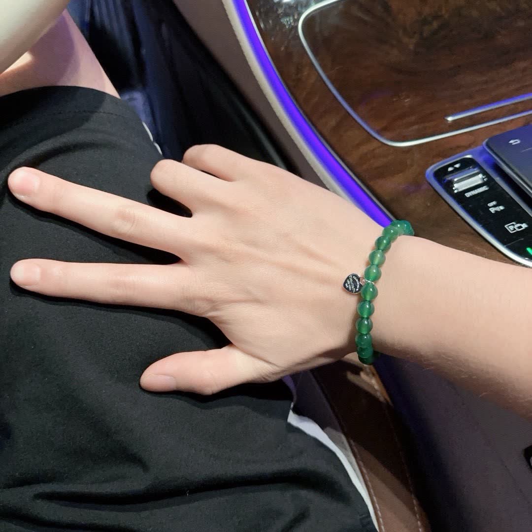 Tiffany & Co. Green Bead Bracelet